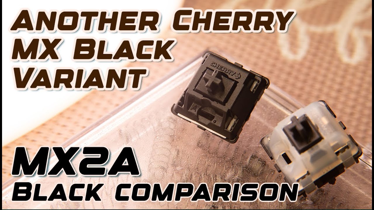 MX2A Black Switches - an improved Cherry MX Black | Sound Tests