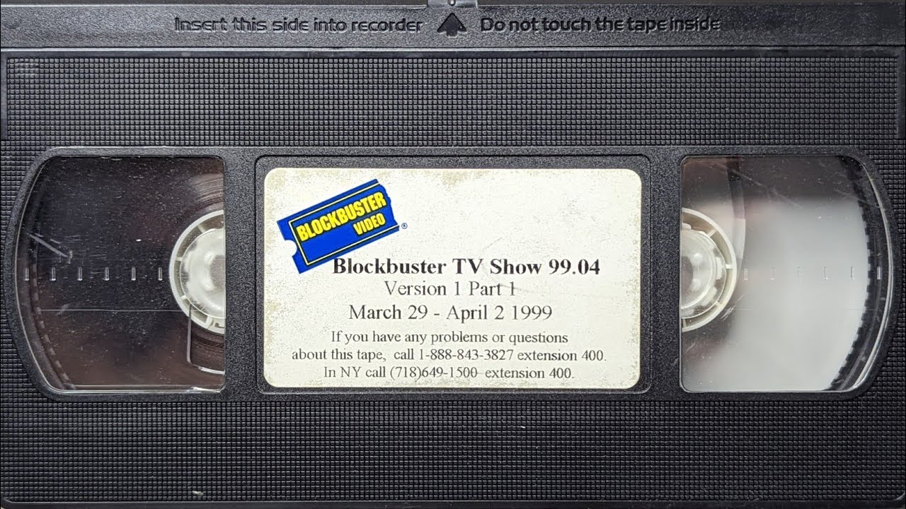 Original Blockbuster Video Trailer Tape (March - April 1999)