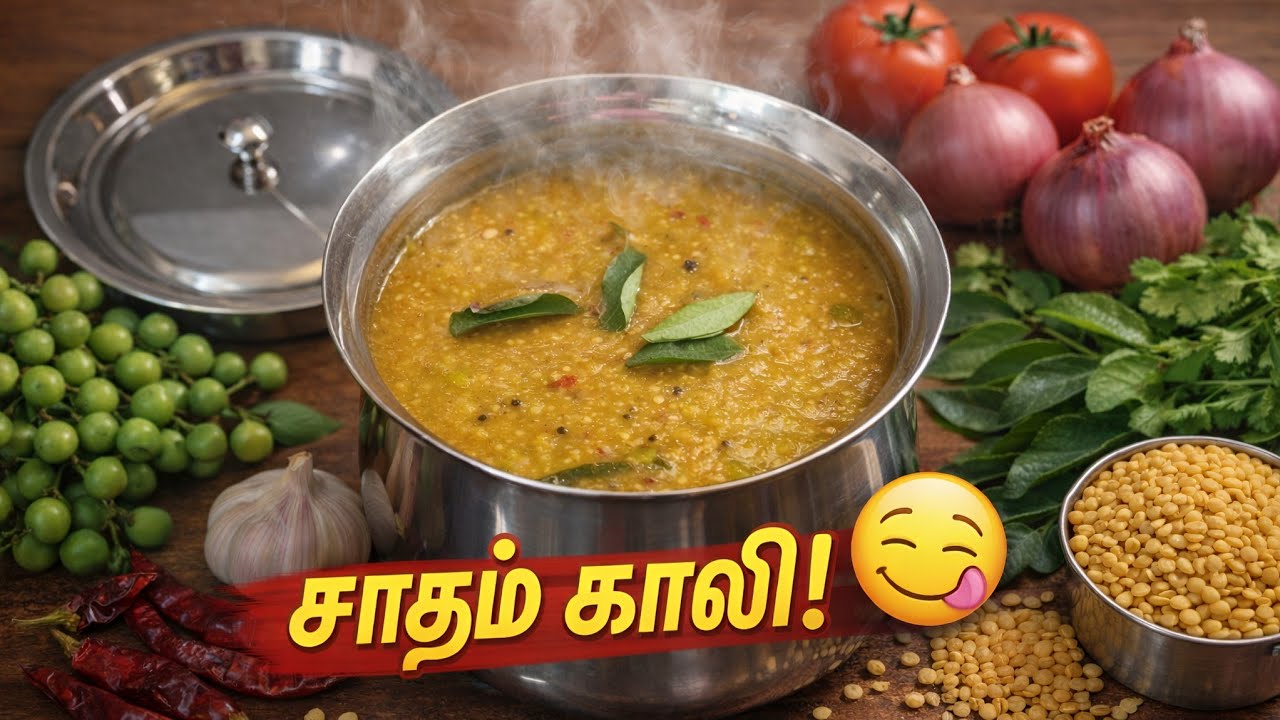 சுண்டக்காய் பருப்பு கடையல் இப்படி செய்தா சாதம் காலி 😋