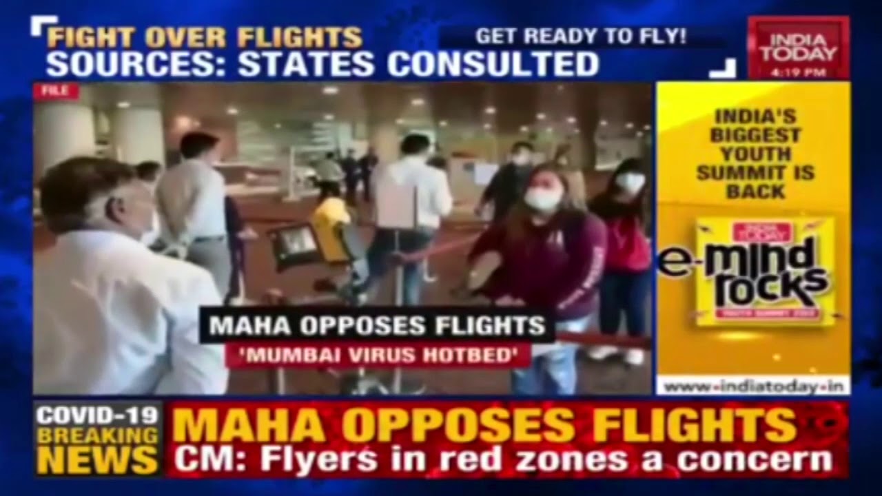 Maharshtra CM Requested The Civil Aviation Ministry To Delay Flight Resumption In The State