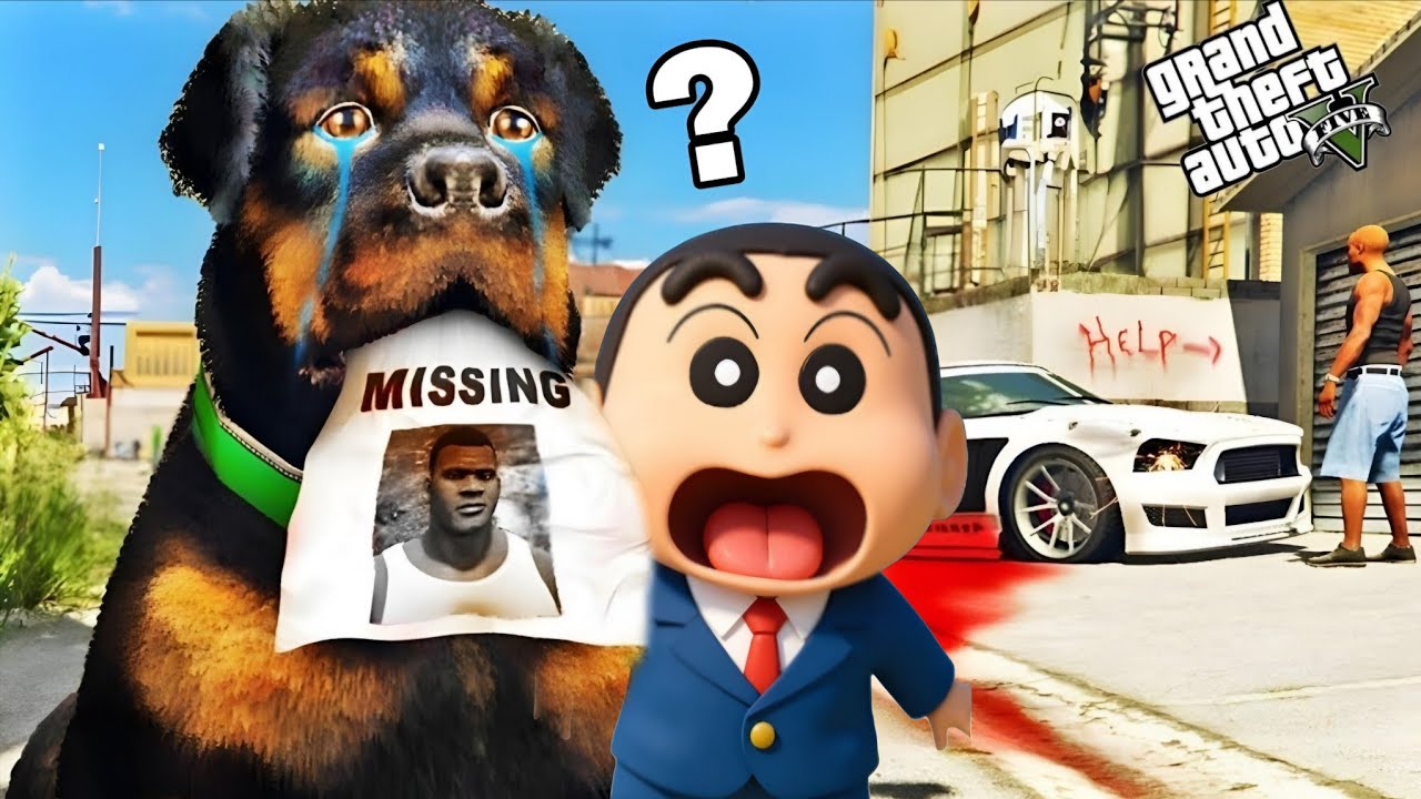 Franklin & Shinchan is Missing in GTA5 | DID CHOP Find franklin ?