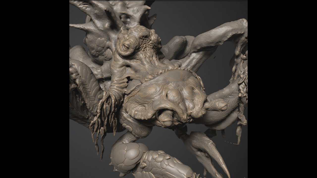3D Coat: Sculpting the Octorider 02