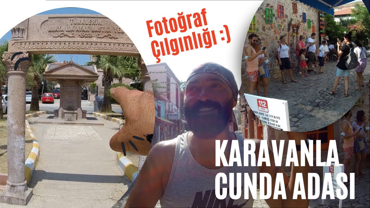 KARAVANLA CUNDA ADASI'NDAYIM - Kapı Önü Fotoğraf Çılgınlığı :)) #cunda #alibey