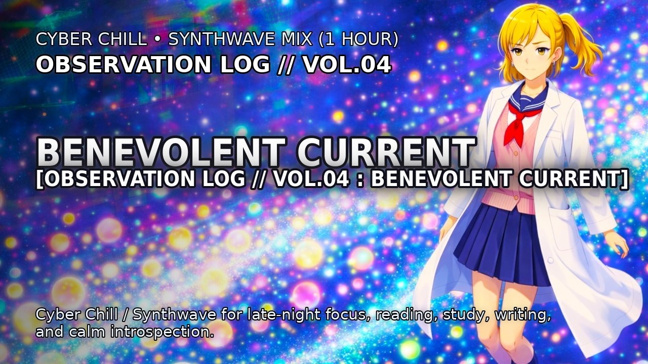 Cyber Chill Synthwave Mix (1 Hour) — BENEVOLENT CURRENT // OBSERVATION LOG VOL.04