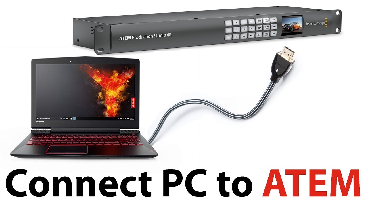 Connect Computer to Atem Switcher