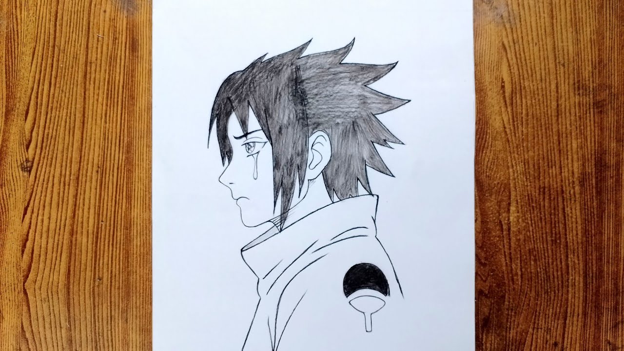 How to Draw Sasuke Uchiha Crying 😢 | Naruto Anime Pencil Drawing