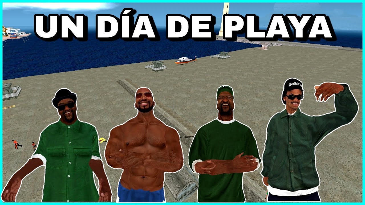 CJ y Sus Amigos Van a La Playa - GTA San Andreas Loquendo
