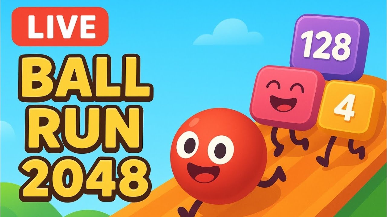 Asmr Ball run 2048 Satisfying Merge Number Live Game Top Best Score 🤩