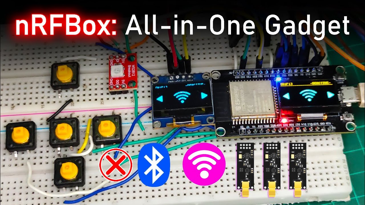 Step-by-Step Guide: Install nRFBox v2.5.0 on ESP32 with Built-in OLED 0.96 + DIY All-in-One Gadget