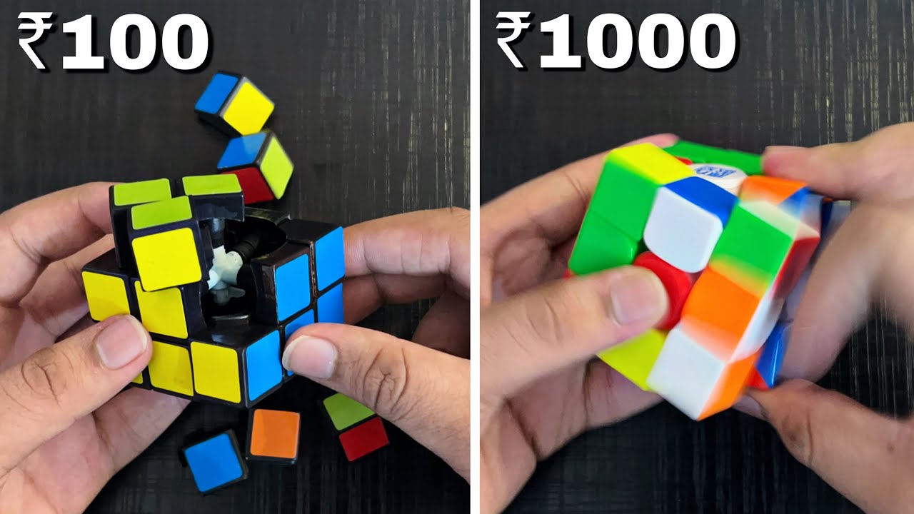 ₹100 VS ₹1000 Rubik’s Cube Difference 🤔