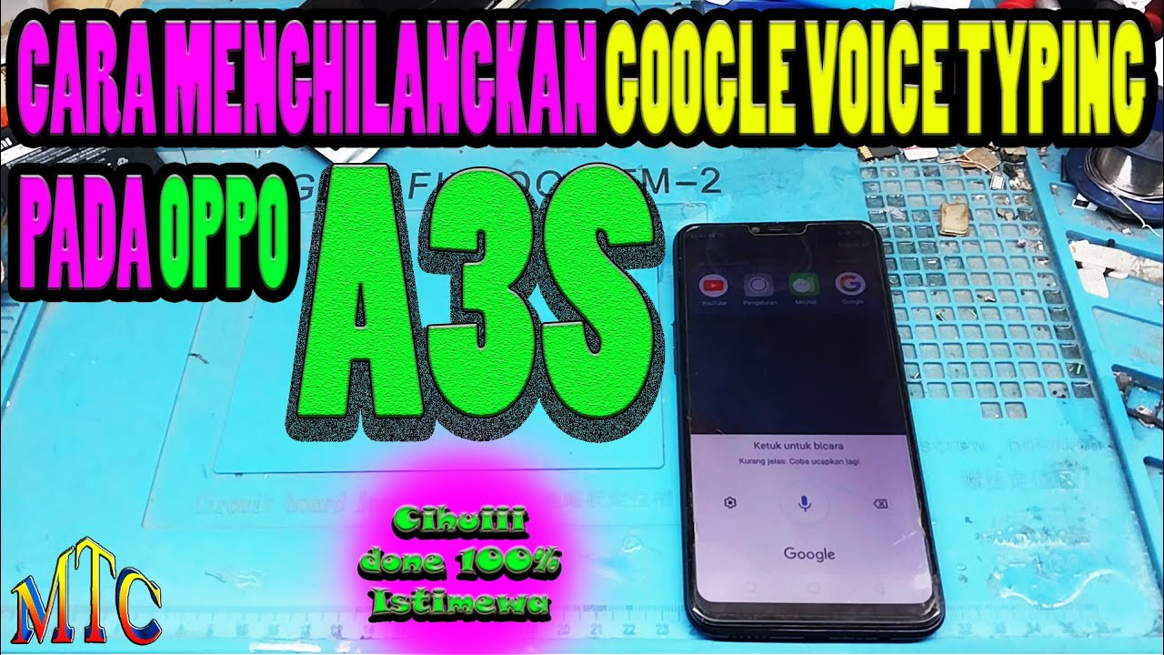 OPPO A3S TERJEBAK DI FITUR GOOGLE VOICE TYPING