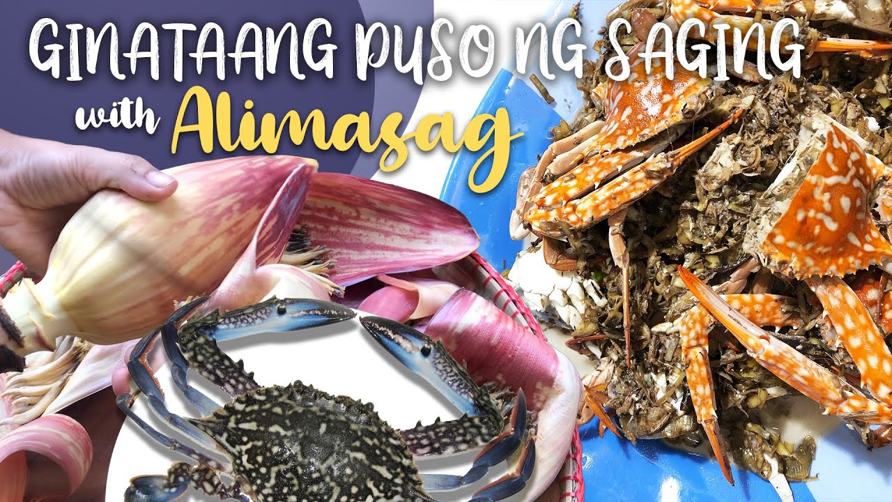 GINATAANG PUSO NG SAGING WITH ALIMASAG...MASARAP TO TRY NYO!