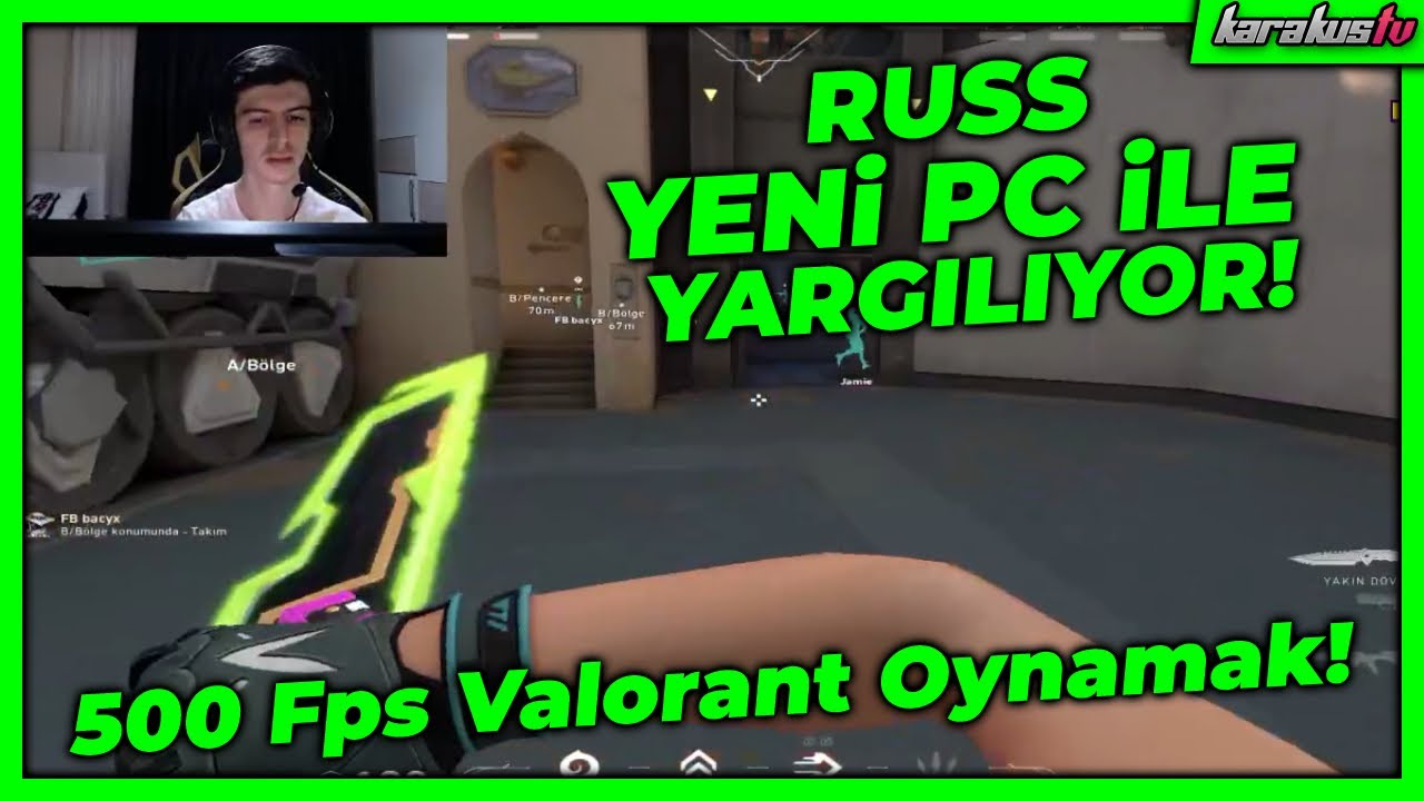 BBL RUSS 500 FPS YENİ BİLGİSAYARI İLE JETT OYNUYOR | RUSSZ VALORANT BIND MAÇ ÖZETİ