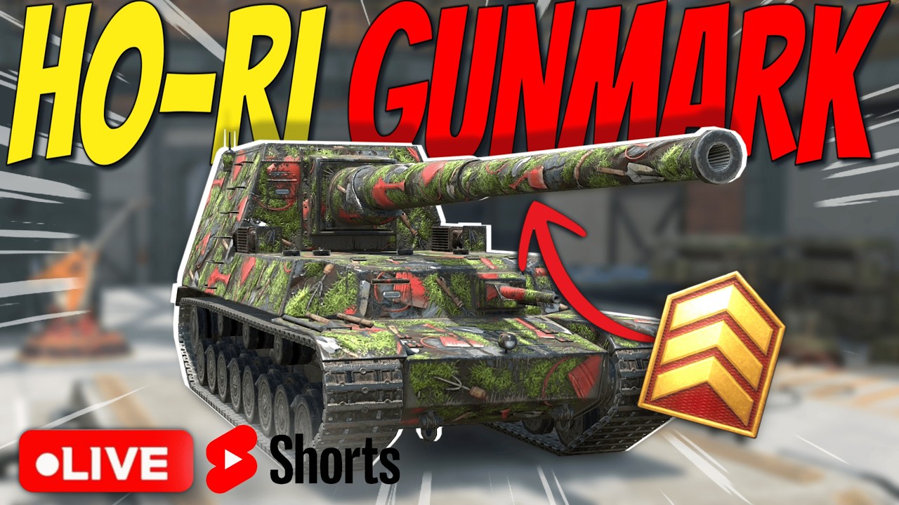 Ho-Ri Gunmark | Start at 85.42% || WoT Blitz | #shorts #wotb #worldoftanksblitz