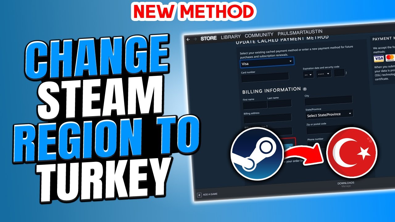 How To Change Steam Region To Turkey