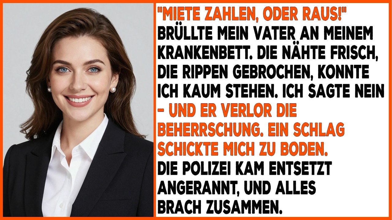 Im Krankenhaus schrie mein Vater: „Zahl Miete oder raus!“ – dann hat er mir eine Ohrfeige gegeben