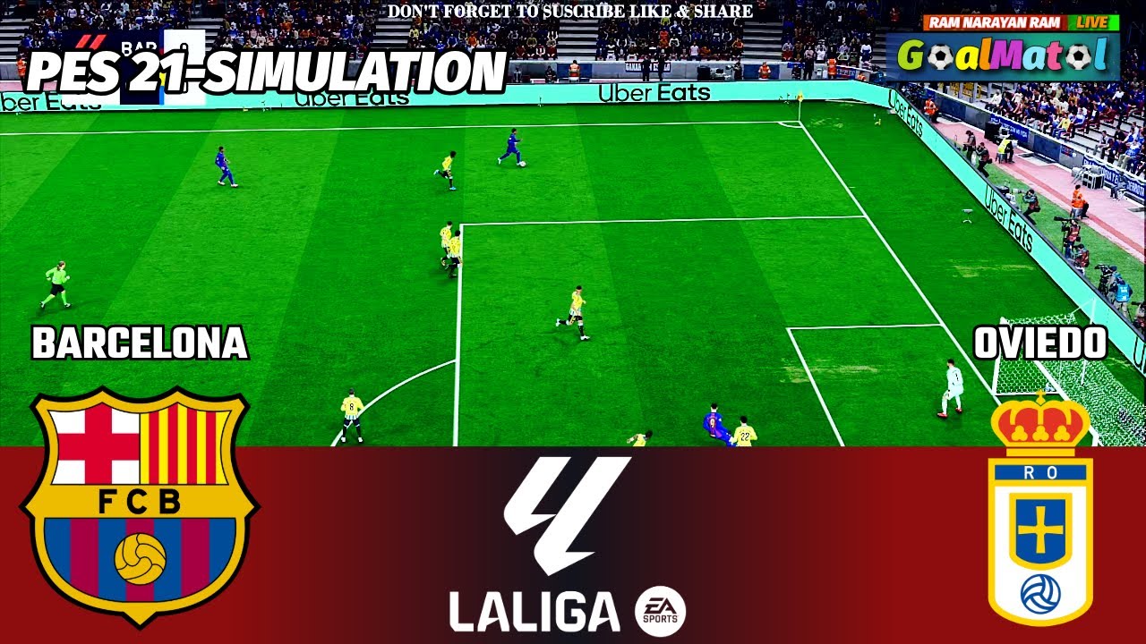 CAN BARCELONA STOP OVIEDO? 😱 | LIVE | PES 21 Simulation | MUST WATCH
