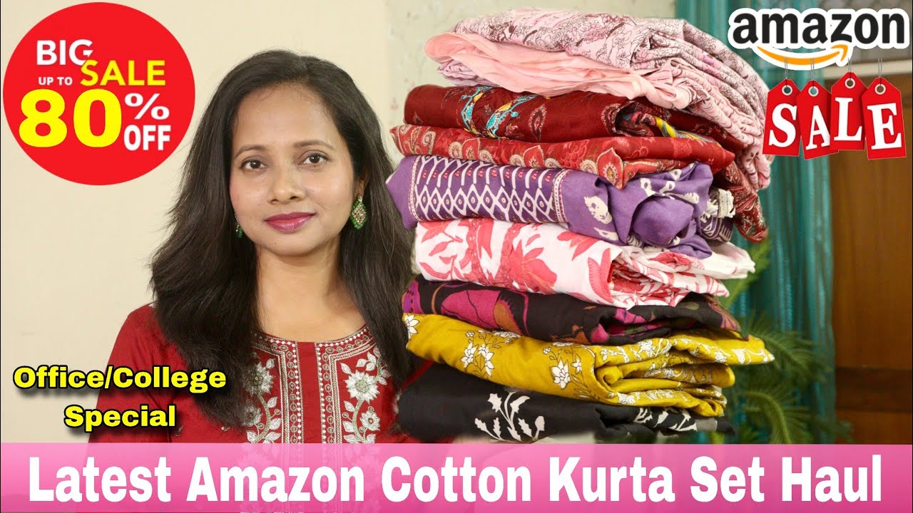 Latest Amazon Summer Special Kurti/Kurta Set Haul | Amazon Office/College Wear Sets | Ranjana R