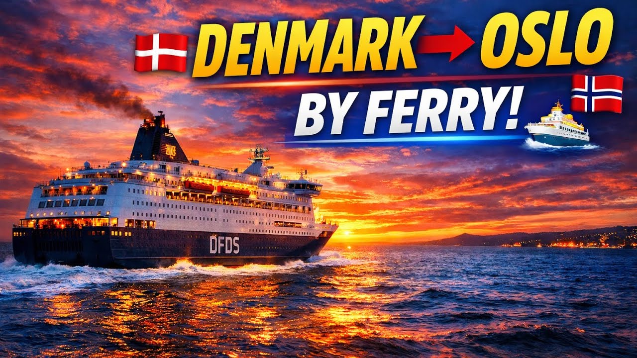 Denmark to #Oslo by Ferry 🇩🇰➡️🇳🇴 | #DFDS Cruise Departure Experience