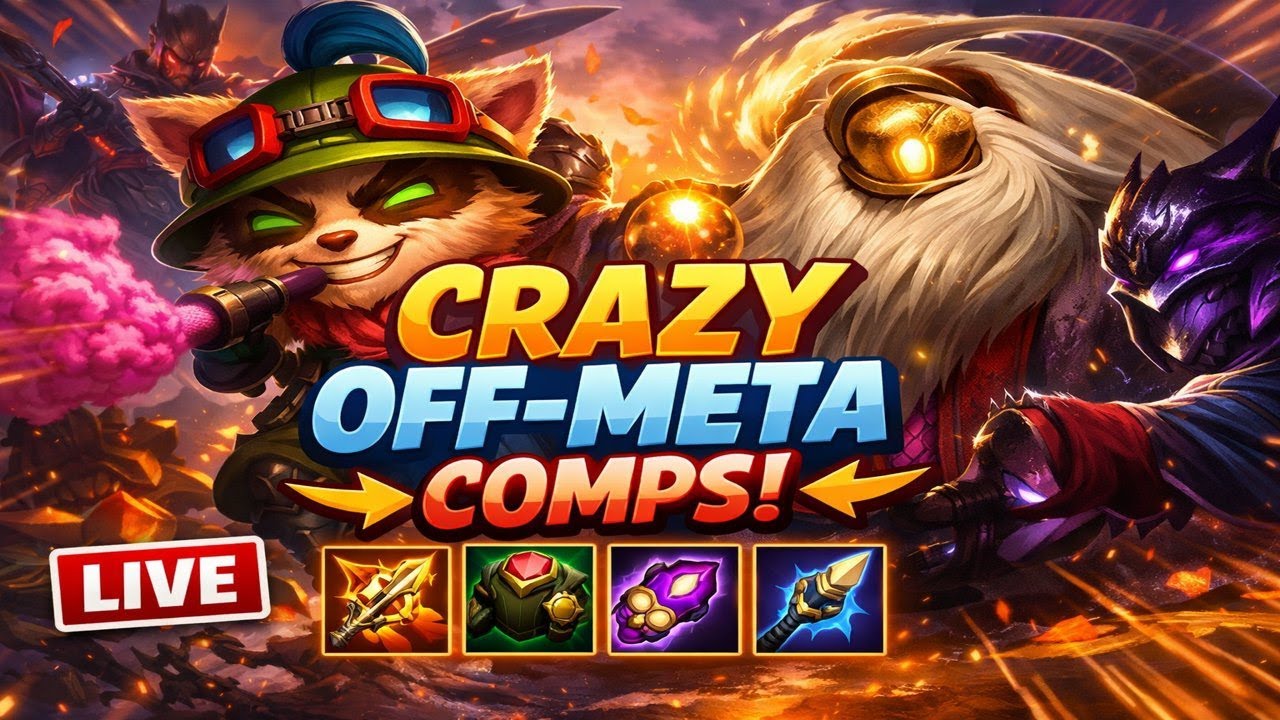 LIVE – INSANE Off-Meta Comps That Actually WIN | TFT Set 16 Ranked