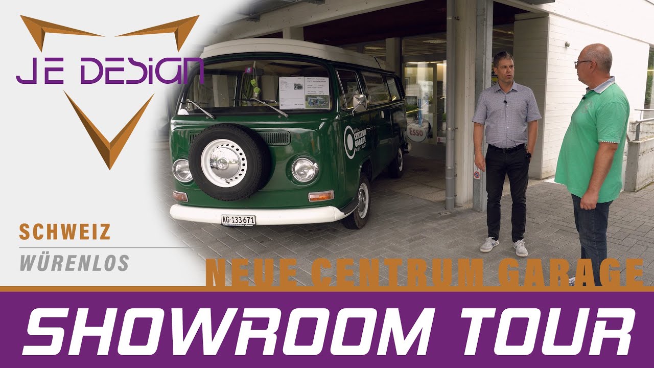 JE DESIGN zu Besuch in der Schweiz - Neue Centrum Garage in Würenlos - von neu bis alt alles dabei!