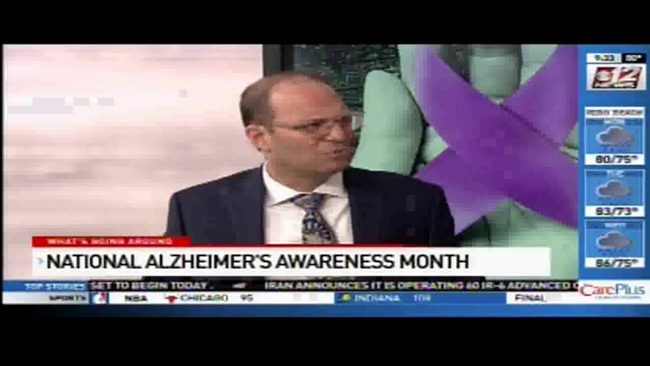 Dr. Scott Blumenthal of DMC interviewed for Alzheimer's Awareness Month on CBS 12