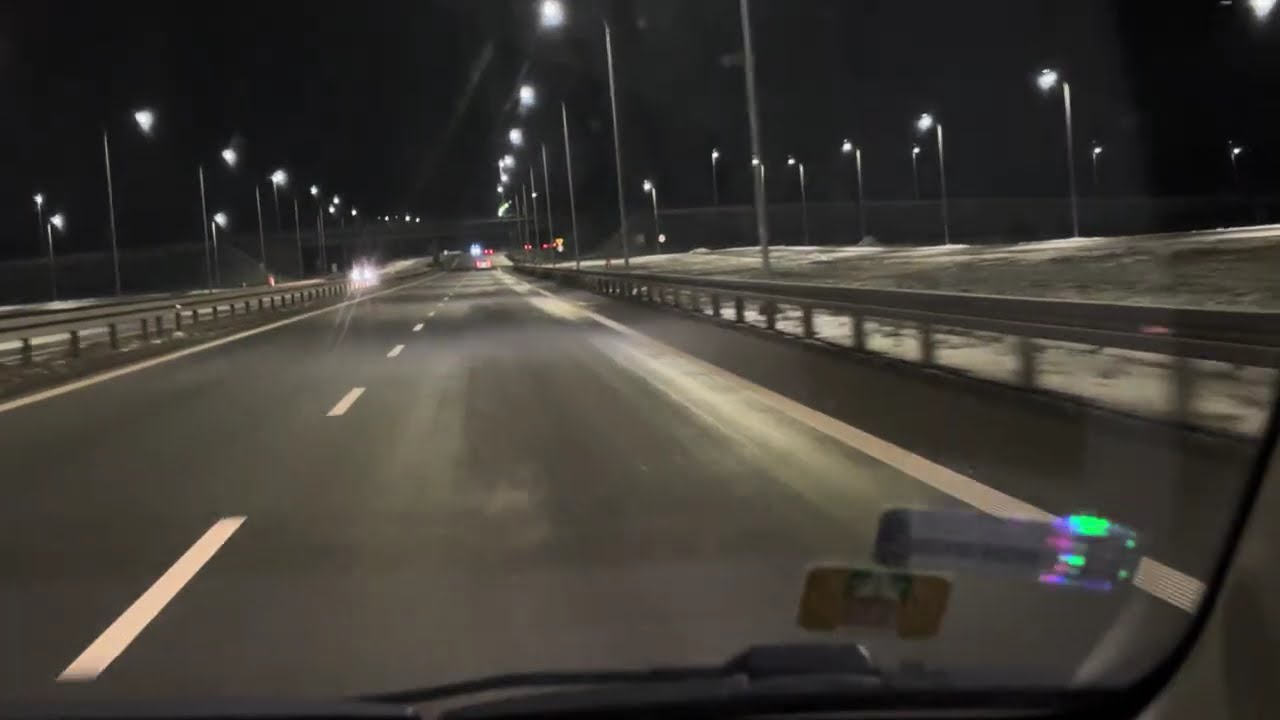 Car ride at night Polska gurom