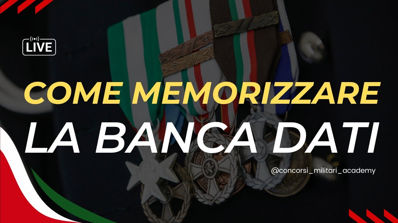 Memorizzazione Efficace di Banche Dati per i Concorsi: Strategie Vincenti da ConcorsiMilitariAcademy