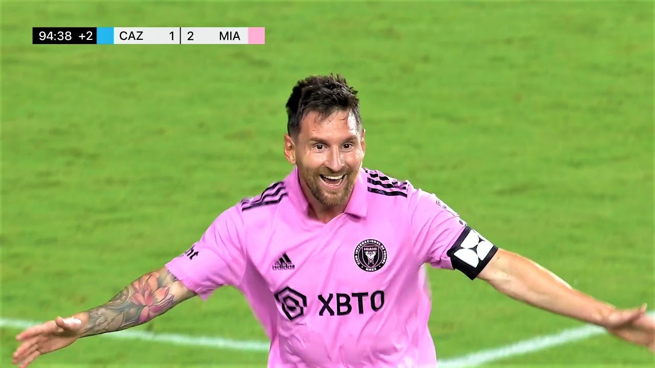 Lionel Messi Scores His First Goal for Inter Miami! | Inter Miami vs Cruz Azul  2-1 Highlights | HD