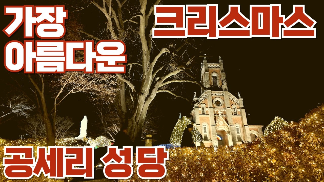 크리스마스특집 1편] 가장 아름다운 크리스마스 트리와 구유가 있는, 공세리 성당 Gongseri Catholic Church #공세리 #크리스마스 #성탄 #christmas #구유