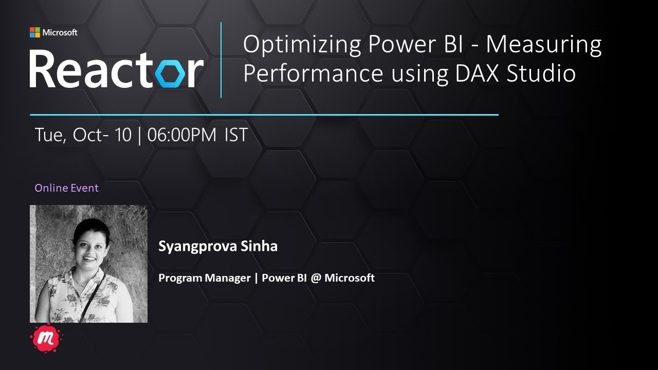Optimizing Power BI - Measuring Performance using DAX Studio