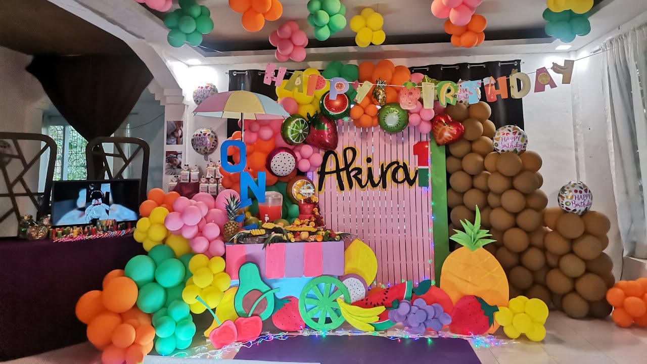 Tutti Fruity Themed Birthday Party of Akira 💕