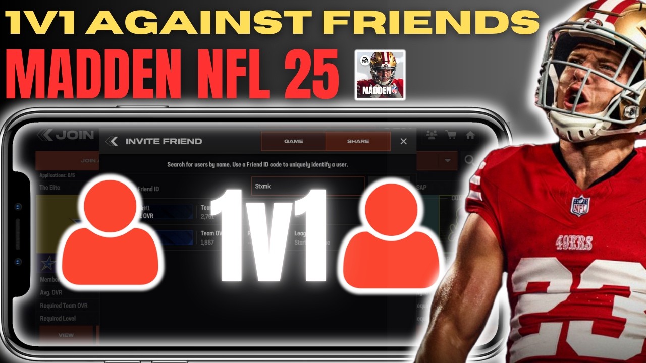 How to Play 1v1 Against Friends in Madden NFL 25 Mobile | Full Guide (2025)