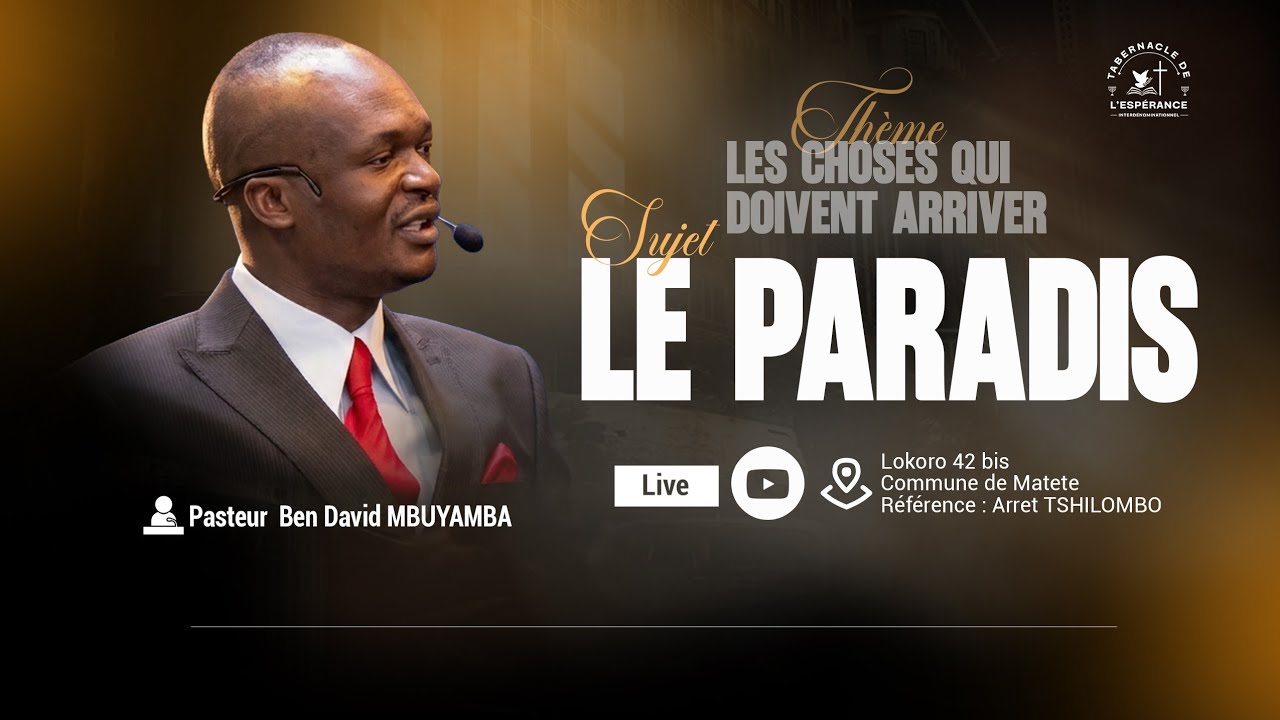 DIMANCHE 01/03/2026 |  LES CHOSES QUI DOIVENT ARRIVER