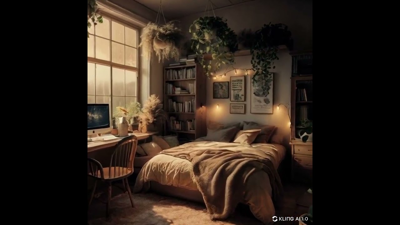 Dreamy Sunlit Cozy Bedroom with Plants & Minimalist Aesthetic 🌿✨#CozyRoom #BedroomAesthetic