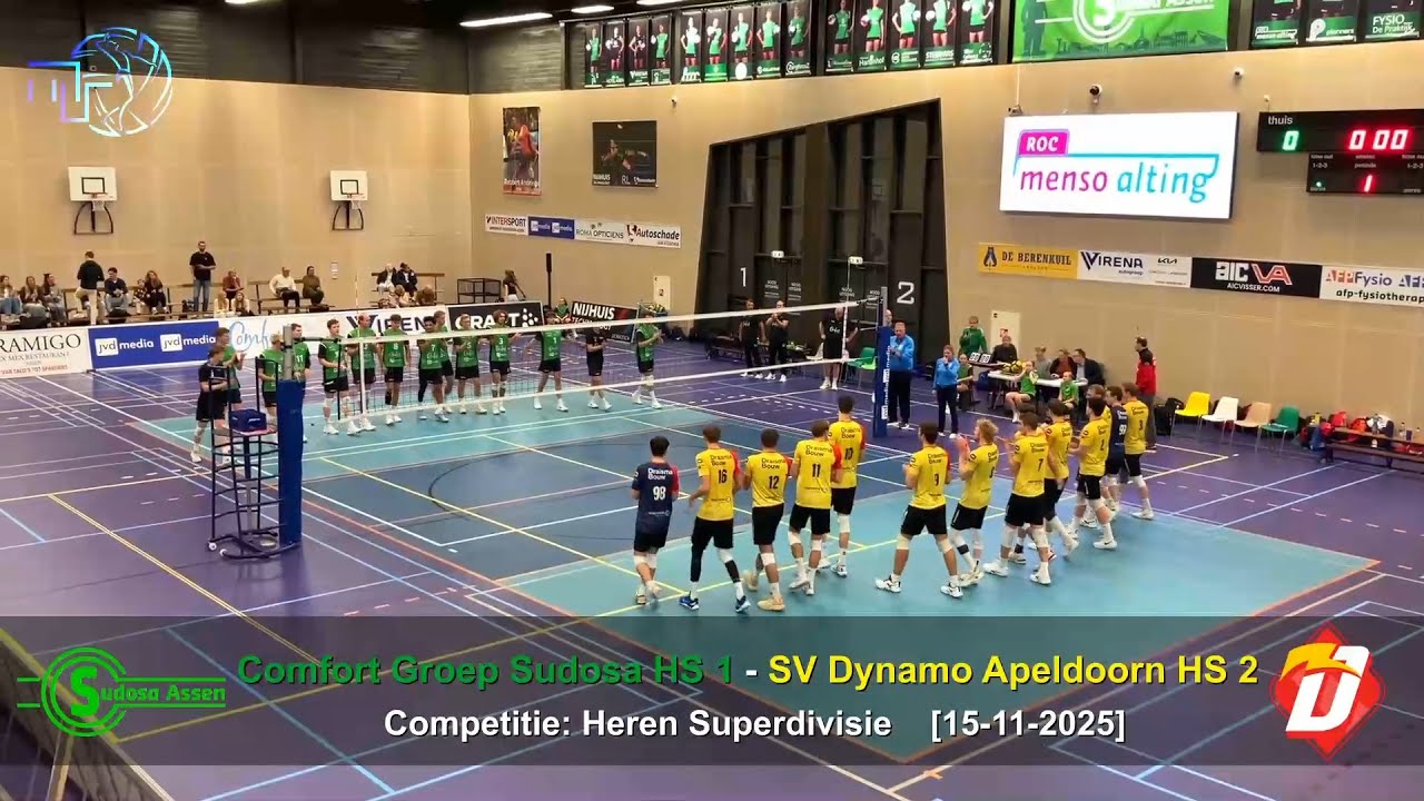 Volleybal Heren Superdivisie: Comfort Groep Sudosa H1 - SV Dynamo Apeldoorn H2 [15-11-2025]