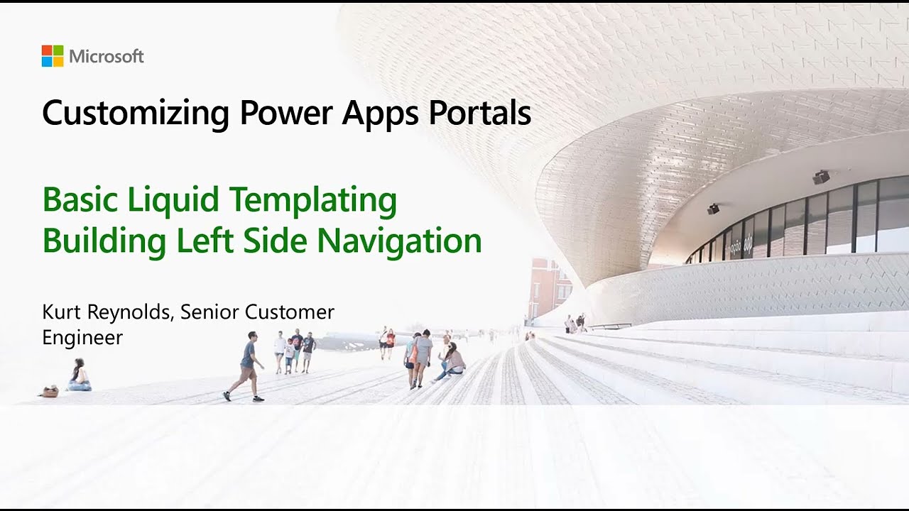 Customizing Power Apps Portals - Basic Liquid Templating Building Left Side Navigation