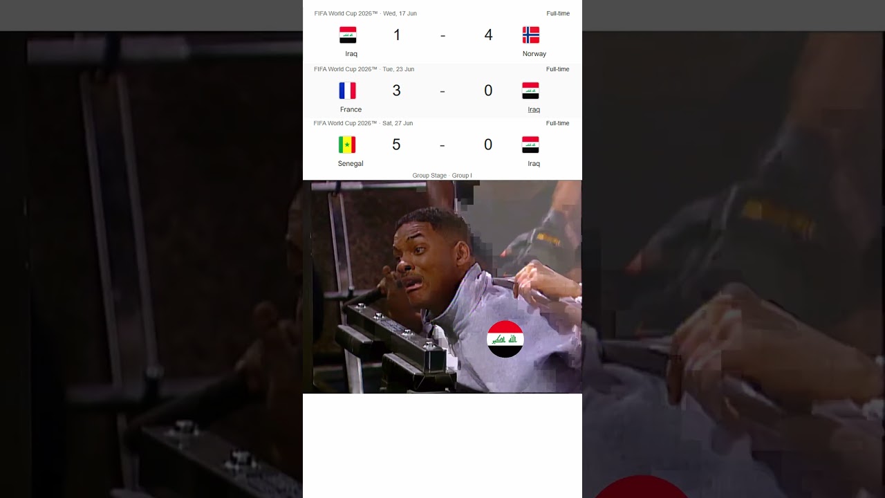 Iraq in Group I 😭 #FIFA2026 #worldcup #football