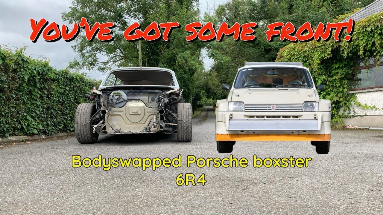 Fitting the Metro 6R4 front to the bodyswapped Porsche boxster