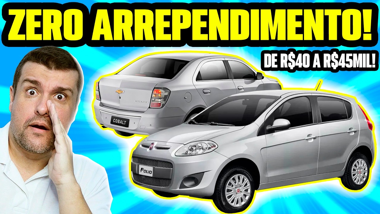 BARATOS DE MANTER e CONFIÁVEIS: MELHORES CARROS ATÉ 45MIL REAIS pra NÃO SE ARREPENDER DEPOIS!