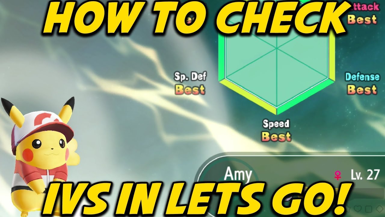 How to Check IV's in Pokemon Let's Go Pikachu and Eevee! Judge Pokemon Location