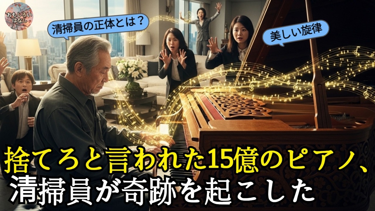 🎹捨てろと言われた15億のピアノ、清掃員が奇跡を起こした