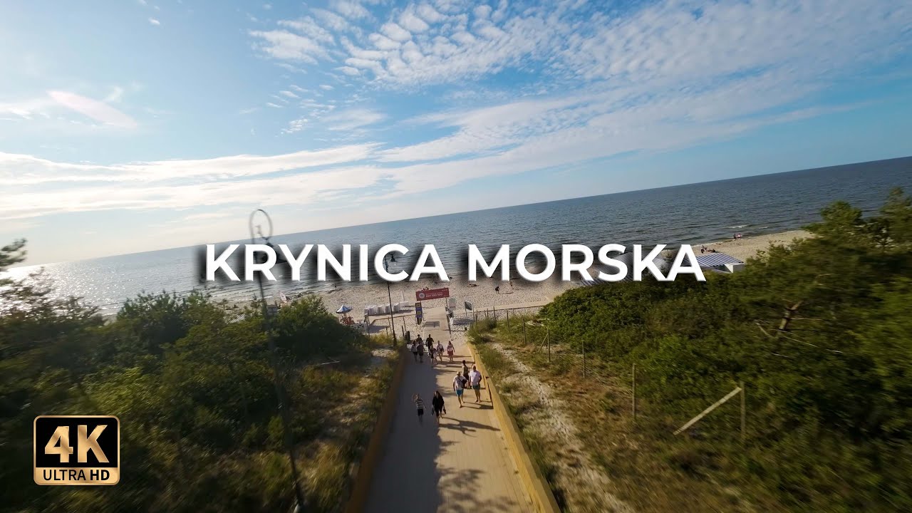 Krynica Morska - Sezon letni (Piątek o godzinie 18:24) | Dji Avata | Lece w miasto™ [4k]