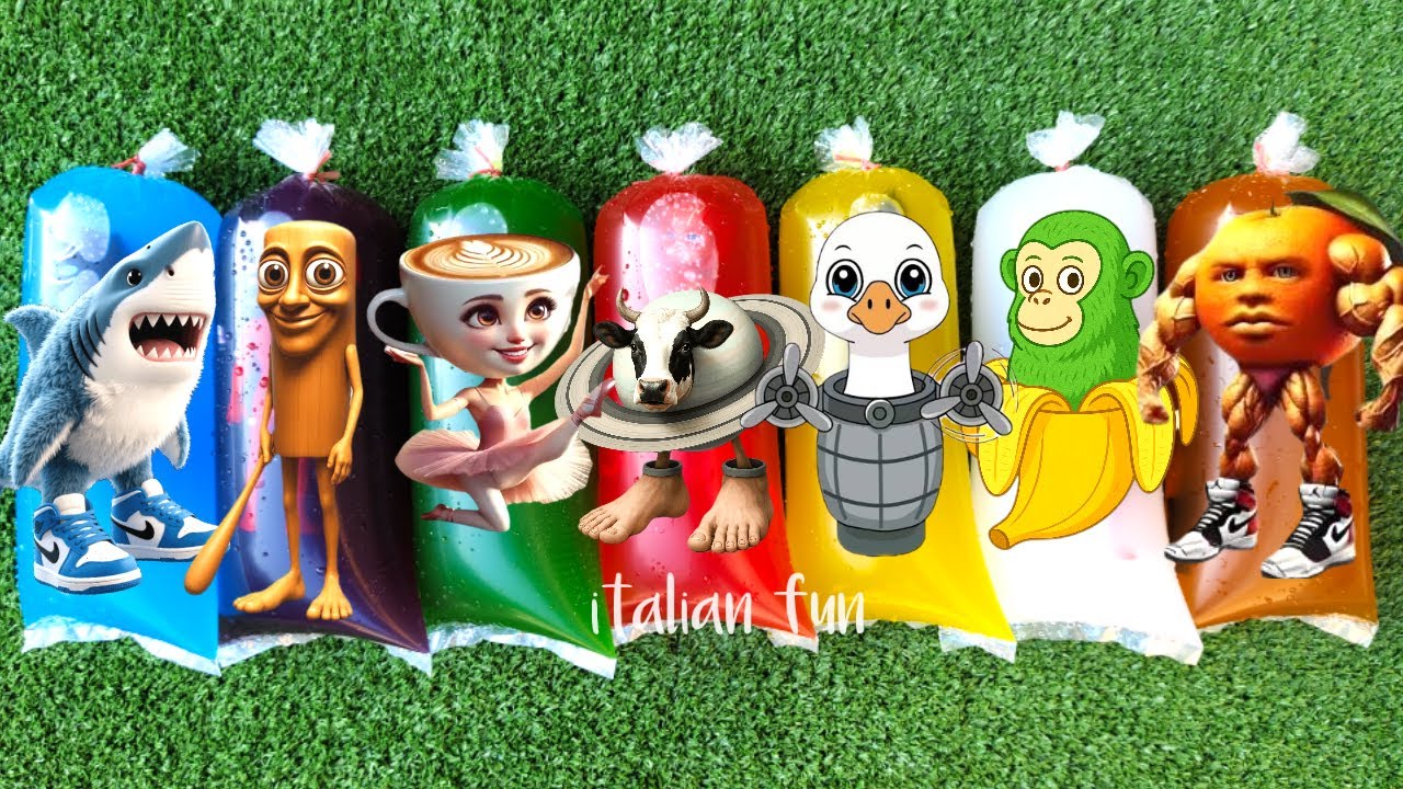 Balerina Capucina, bombardino crocodilo, Chimpazini bananini, Frigo camelo, Glorbo,Tralalero tralala