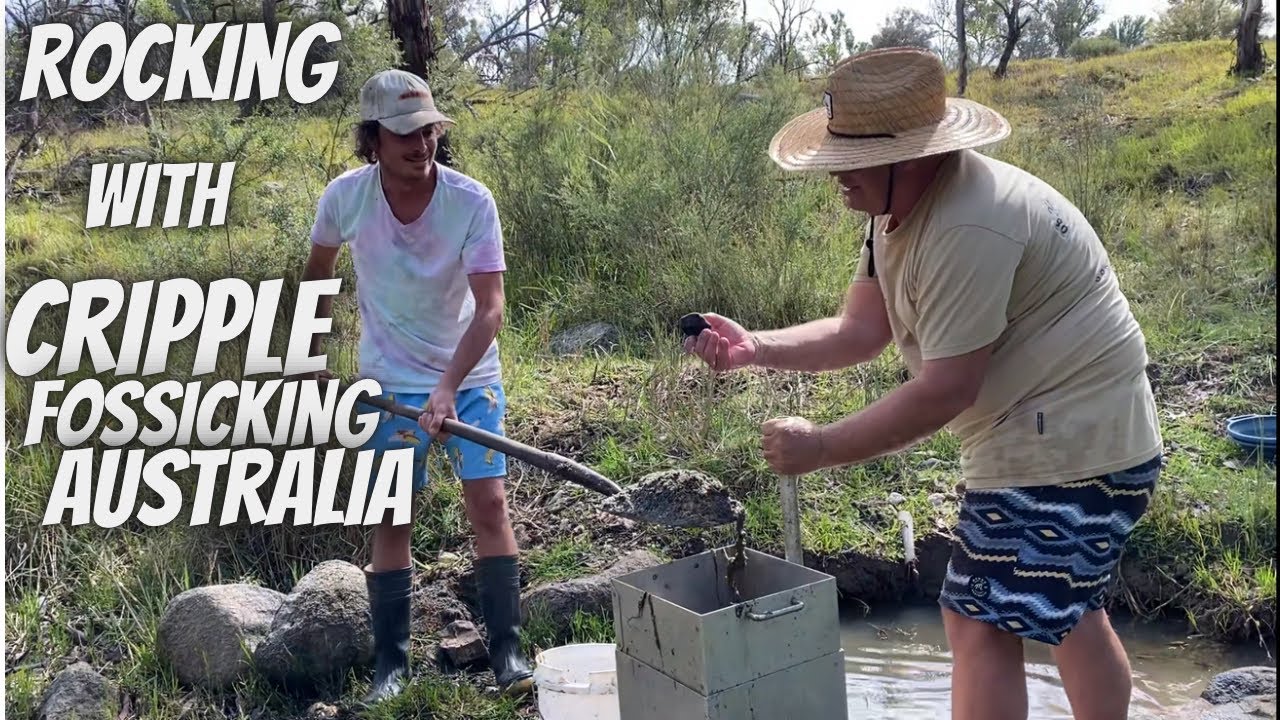 Outskirts of Uralla using the Rocker for Gold and Gems