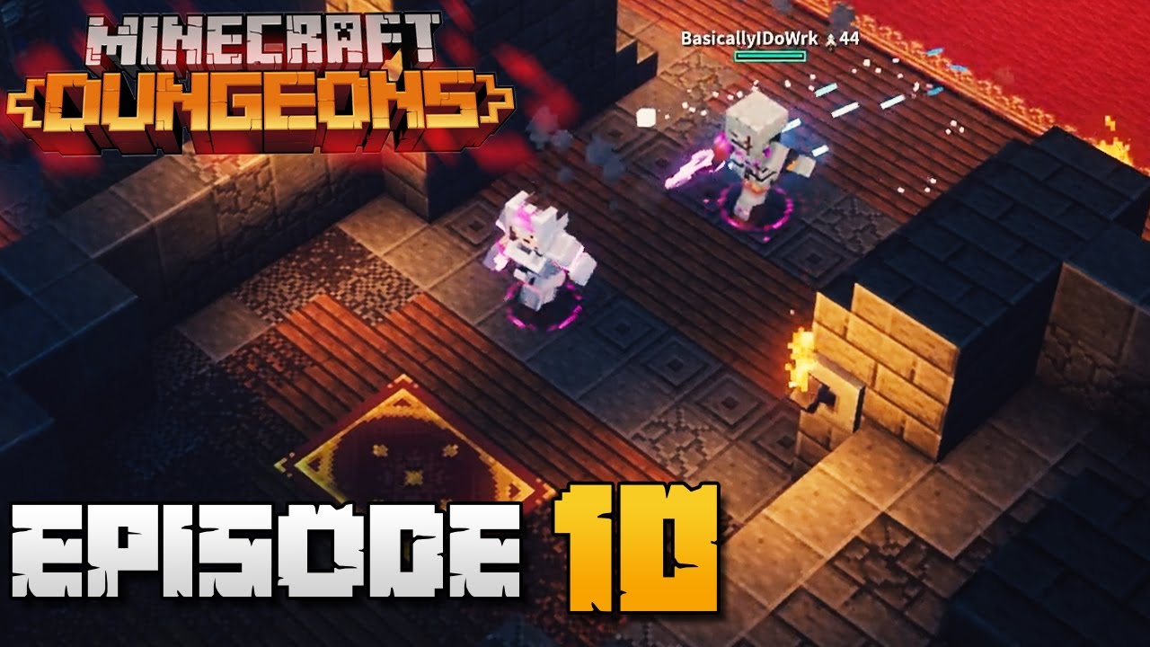 WE MAKE IT TO UNDERHALLS THE SECRET LEVEL! - MINECRAFT DUNGEONS EPISODE 10 WITH BASICALLYIDOWRK