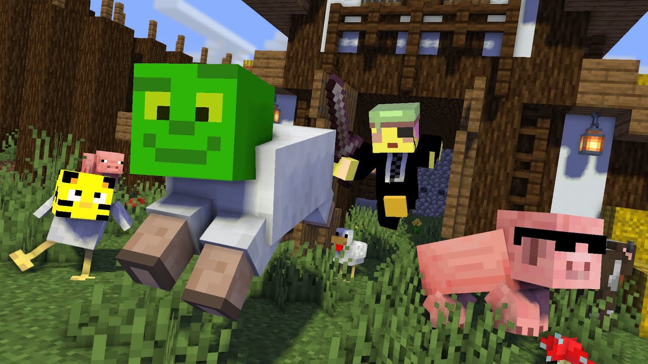 【マイクラ】動物に変身した世界でセキュリティ牧場から脱出せよ！！
