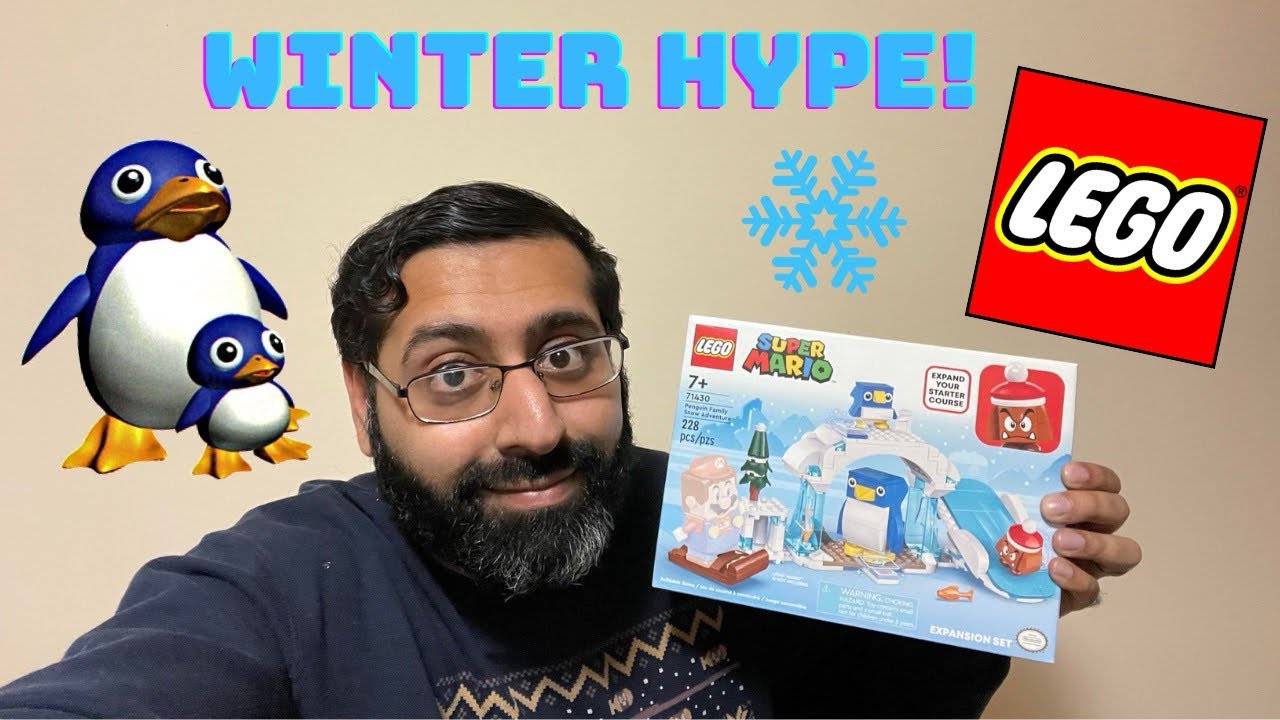 Super Mario Lego Set - Penguin Family Snow Adventure! (Unboxing, Building, & Overview)