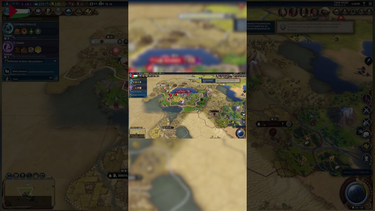 Didn’t Notice… WAR Was Declared on Me 😱  Civ VI feat  Ungvenix DZ 