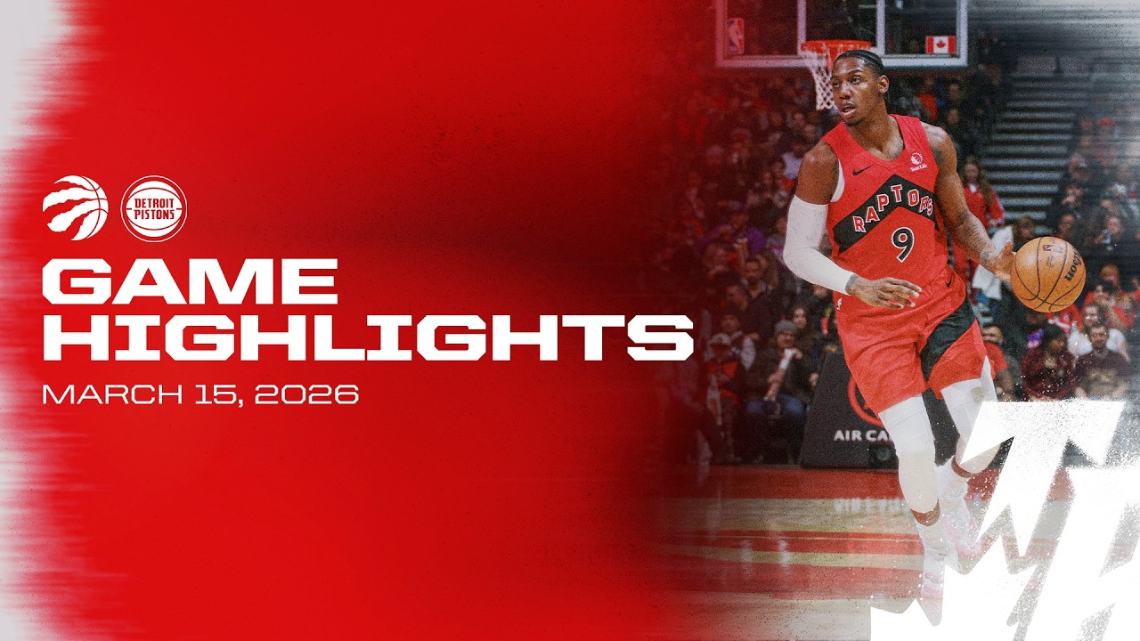 Raptors vs. Pistons Game Highlights | March 15, 2026